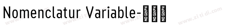 Nomenclatur Variable字体转换